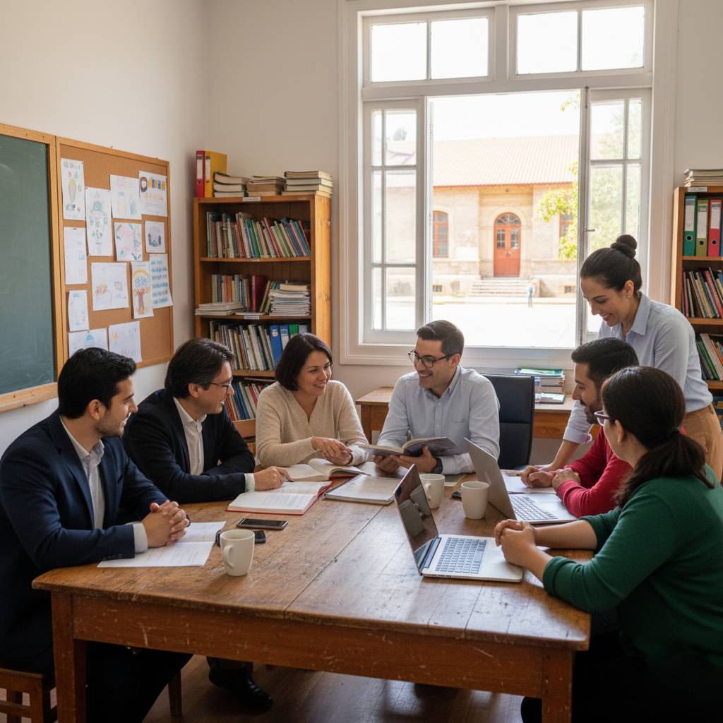 Profesores comprobando la evidencia en educación