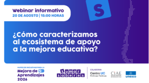 Gráfica del webinar informativo ¿cómo caracterizamos al ecosistema de apoyo a la mejora educativa?